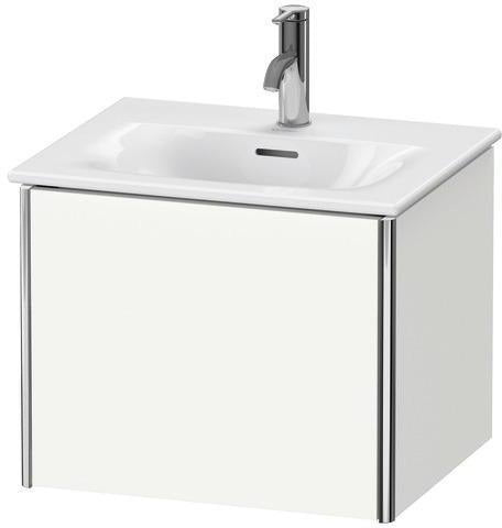 Duravit XSquare Waschtischunterbau 510 mm, 1 Auszug, weiß matt – wandhängend für Viu