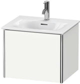 Duravit XSquare Waschtischunterbau 510 mm, 1 Auszug, weiß matt – wandhängend für Viu