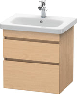 DURAVIT DuraStyle Waschtischunterbau wandhängend 580 mm mit 2 Schubkästen, weiß matt