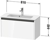 DURAVIT Ketho.2 Waschtischunterbau 810 mm betongrau matt mit Auszug und Soft-Close