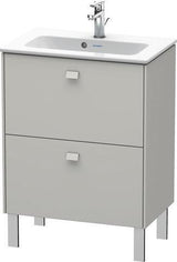 Duravit Waschtischunterbau Brioso Compact 683 mm betongrau matt mit 2 Auszügen