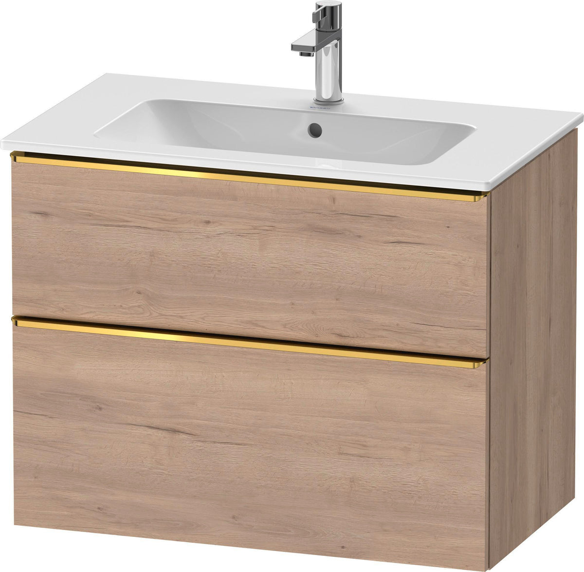 Duravit D-Neo Waschtischunterbau 810 mm betongrau matt mit Soft-Close-Auszug
