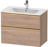 Duravit D-Neo Waschtischunterbau 810 mm betongrau matt mit Soft-Close-Auszug