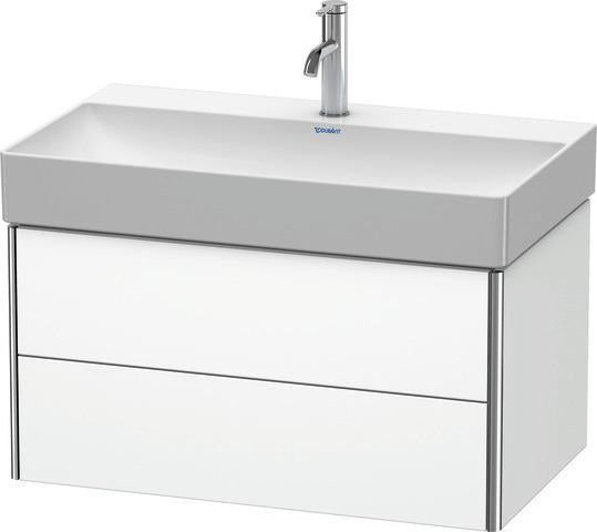 Duravit XSquare Waschtischunterbau 784 mm, 2 Schubkästen, s-matt, Ahorn Mi.