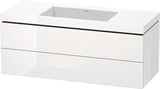 Duravit Waschtischset L-CUBE 1200x480mm mit Vero Air Waschtisch, 2 Schubkästen, HL, s-matt