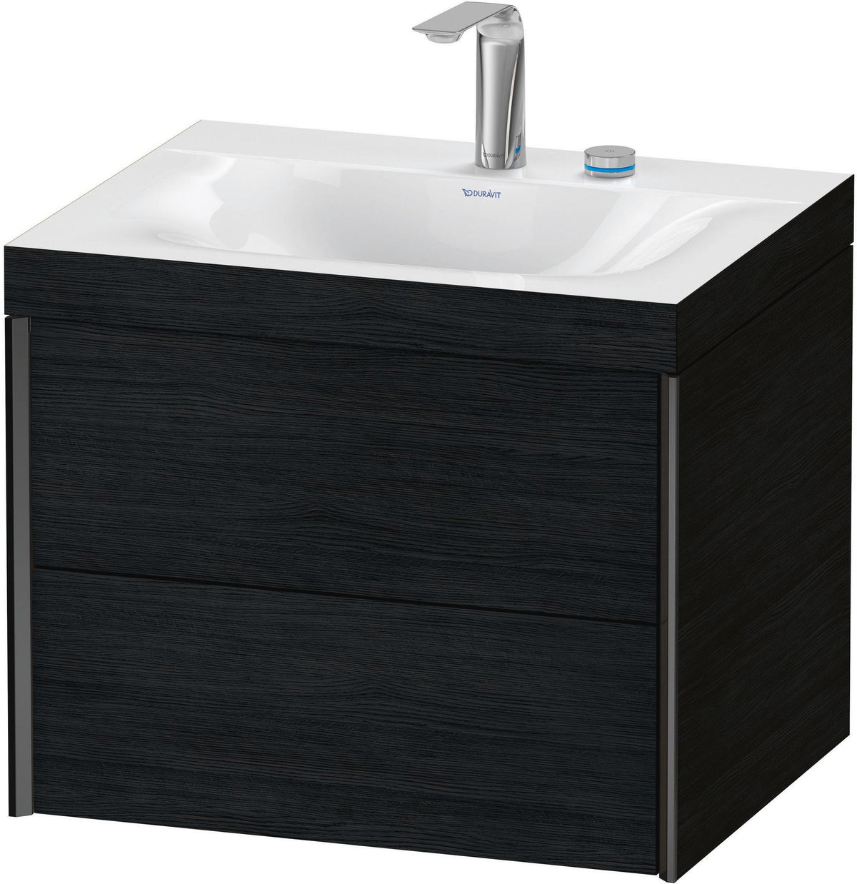 DURAVIT XViu Waschtischunterbauset 600 mm Eiche mit 2 Schubkästen und c-bonded Technologie