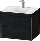 DURAVIT XViu Waschtischunterbauset 600 mm Eiche mit 2 Schubkästen und c-bonded Technologie