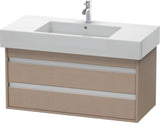 DURAVIT Ketho Waschtischunterbau 1000 mm wandhängend, 2 Schubkästen, basalt matt – mit Soft-Close