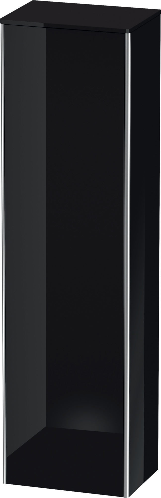 DURAVIT Hochschrank XSquare, wandhängend, rechts, 1776x500x356 mm, Schwarz Hochglanz
