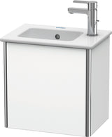 DURAVIT XSquare Waschtischunterbau 410 mm, 1 Tür rechts, Weiß Matt, wandhängend