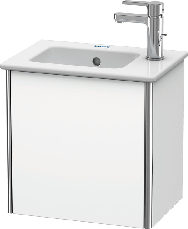 DURAVIT XSquare Waschtischunterbau 410 mm, 1 Tür rechts, Weiß Matt, wandhängend