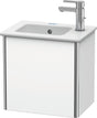 DURAVIT XSquare Waschtischunterbau 410 mm, 1 Tür rechts, Weiß Matt, wandhängend