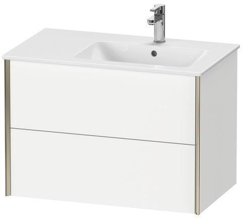 DURAVIT XViu Waschtischunterbau 810 mm mit 2 Schubkästen, Strukturmatte