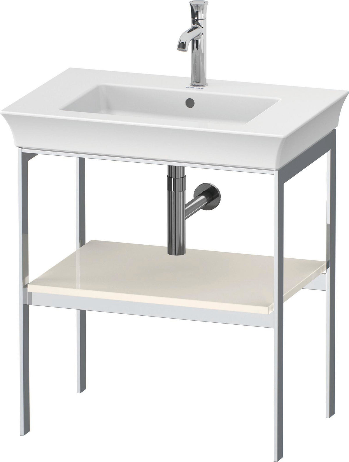 DURAVIT White Tulip Metallkonsole 760x684x450 mm Taupe Hochglanz mit Höhenausgleich