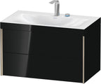 Mitteldichte Faserplatte (MDF) / schwarz / m.Viu,2Schk.,503x800x480mm 2Hl,champagner m./schwarz hgl,Rahmen C