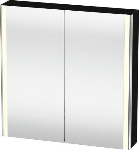 Duravit XSquare Spiegelschrank 800 mm mit LED-Beleuchtung, 2 Schwingtüren & Soft-Close