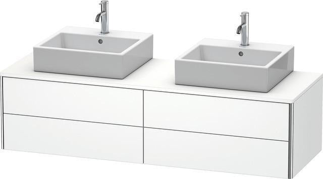 DURAVIT XSquare Waschtischunterbau 1600 mm wandhängend mit Schubkasten und Siphonausschnitt
