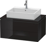 DURAVIT L-Cube Konsolenwaschtischunterbau 820 mm betongrau matt mit 2 Schubkästen