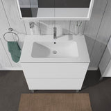 Duravit L-Cube Waschtischunterbau 820 mm taupe matt, 2 Auszüge, bodenstehend