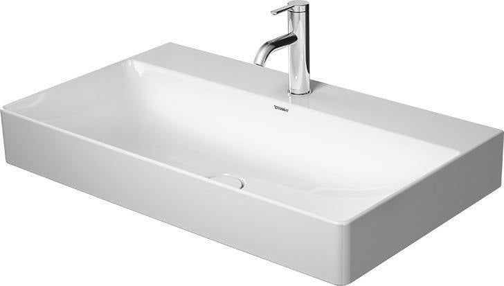 Duravit DuraSquare Möbelwaschtisch 800 mm, weiß, mit Hahnlochbank