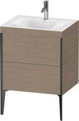DURAVIT XViu c-bonded Waschtischunterbauset 610x600x480mm Eiche mit 2 Auszügen