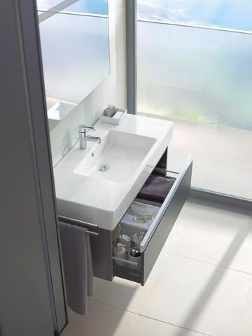 DURAVIT Ketho Waschtischunterbau 1000 mm wandhängend, 2 Schubkästen, basalt matt – mit Soft-Close