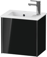 DURAVIT XViu Waschtischunterbau wandhängend 410 mm schwarz matt 1 Tür links