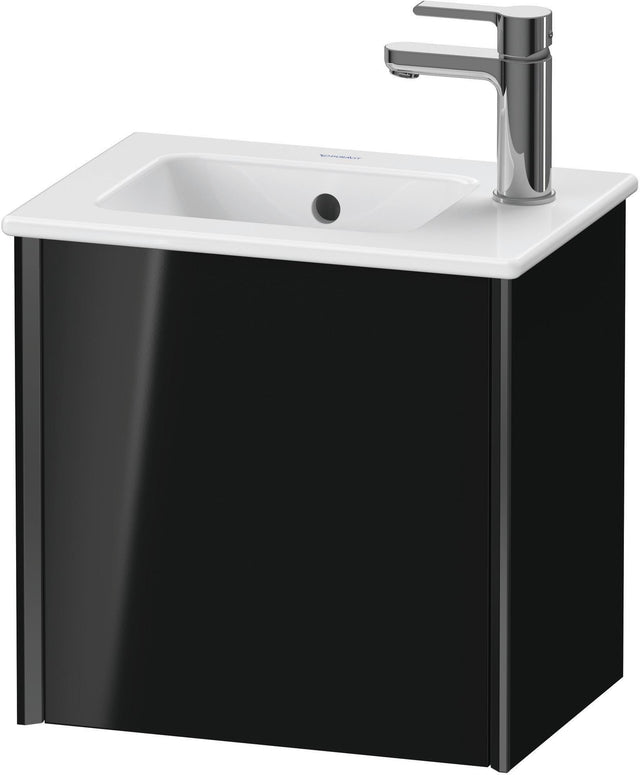 DURAVIT XViu Waschtischunterbau wandhängend 410 mm schwarz matt 1 Tür links