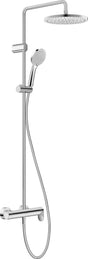 DURAVIT Wave Duschsystem mit Keramikmischsystem, Chrom – Hand- & Kopfbrause