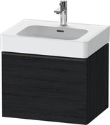 DURAVIT D-Neo Waschtischunterbau 584 mm Eiche Schwarz Matt mit Bronze Griff