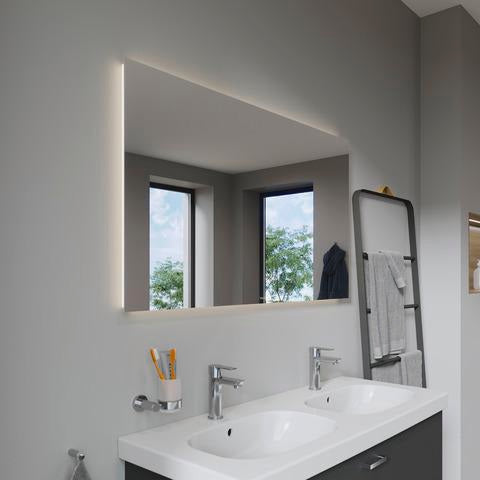 DURAVIT Licht & Spiegel Wandspiegel 600x700mm IP44 mit Beleuchtung und Schalter – matt, inkl. Befestigungsmaterial