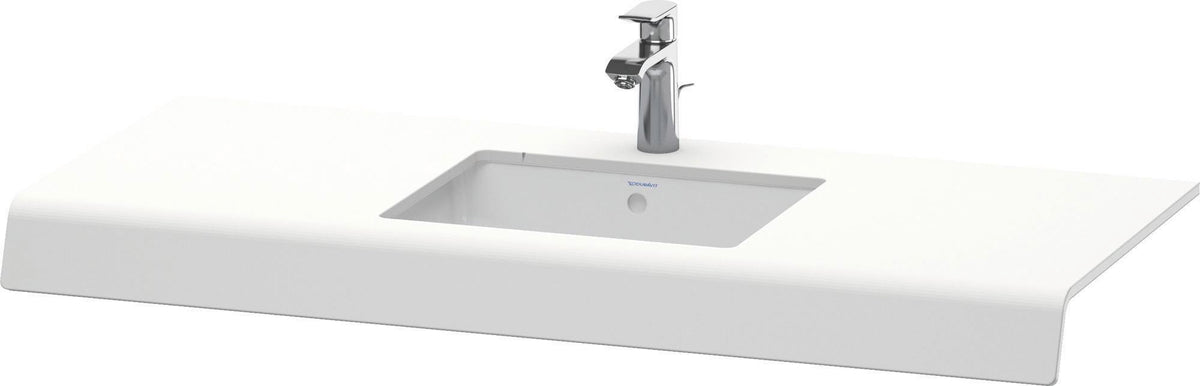 DURAVIT DuraStyle Konsole 800 mm weiß matt mit 1 Ausschnitt – Wandhängende Waschtischplatte