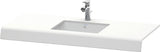 DURAVIT DuraStyle Konsole 800 mm weiß matt mit 1 Ausschnitt – Wandhängende Waschtischplatte