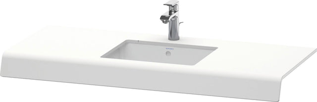 DURAVIT DuraStyle Konsole 800 mm weiß matt mit 1 Ausschnitt – Wandhängende Waschtischplatte