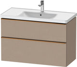 DURAVIT D-Neo Waschtischunterbau 984 mm betongrau matt mit Soft-Close und Bronze-Griff