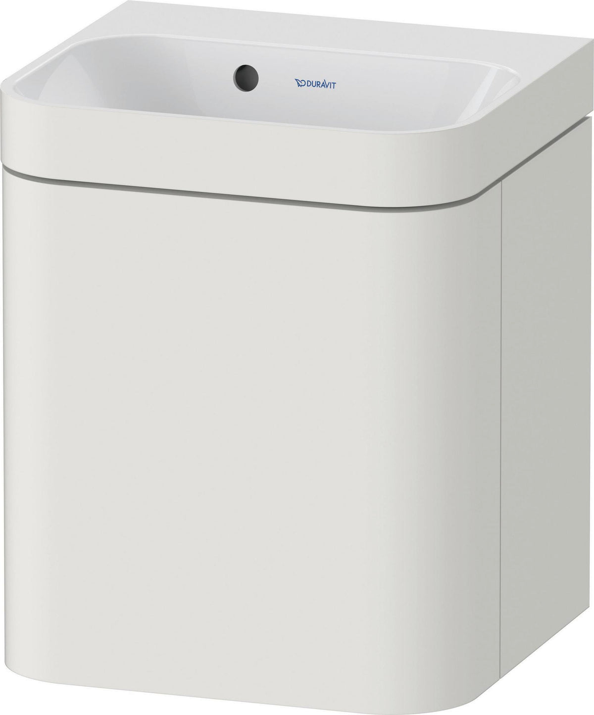 Duravit Happy D.2 c-bonded Waschtischset 400x360x480 mm mit MWT, 1 Tür rechts, Taupe