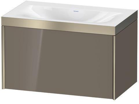 Duravit XViu Möbelwaschtischset 800x480mm mit Unterschrank, 1 Auszug, Ahorn mitte