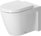 DURAVIT Stand-WC Starck 2 Tiefspüler 570 mm, Abgang waagerecht, weiß