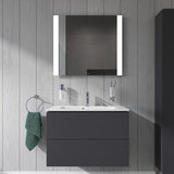 DURAVIT L-Cube Waschtischunterbau 820 mm weiß matt mit 2 Schubkästen und Tip-On-Technik