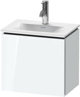 Duravit L-Cube Waschtischunterbau 440 mm, 1 Tür links, weiß matt – Wandhängend