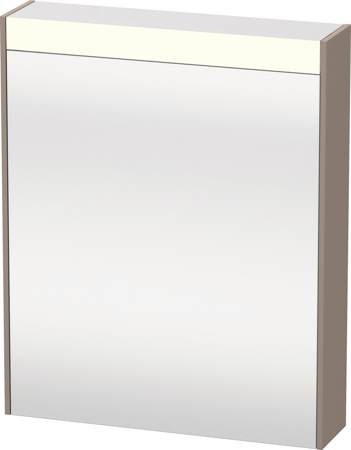 DURAVIT Brioso Spiegelschrank 620 mm graphit matt – 1 Tür links, LED-Beleuchtung, Steckdose