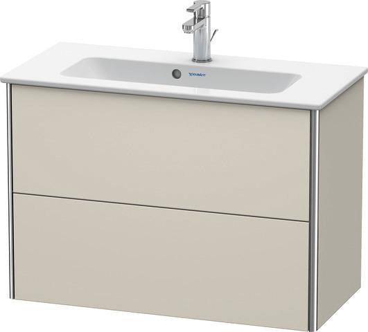 Duravit XSquare Waschtischunterbau 810 mm wandhängend, 2 Schubkästen, s-matt, für ME by Starck