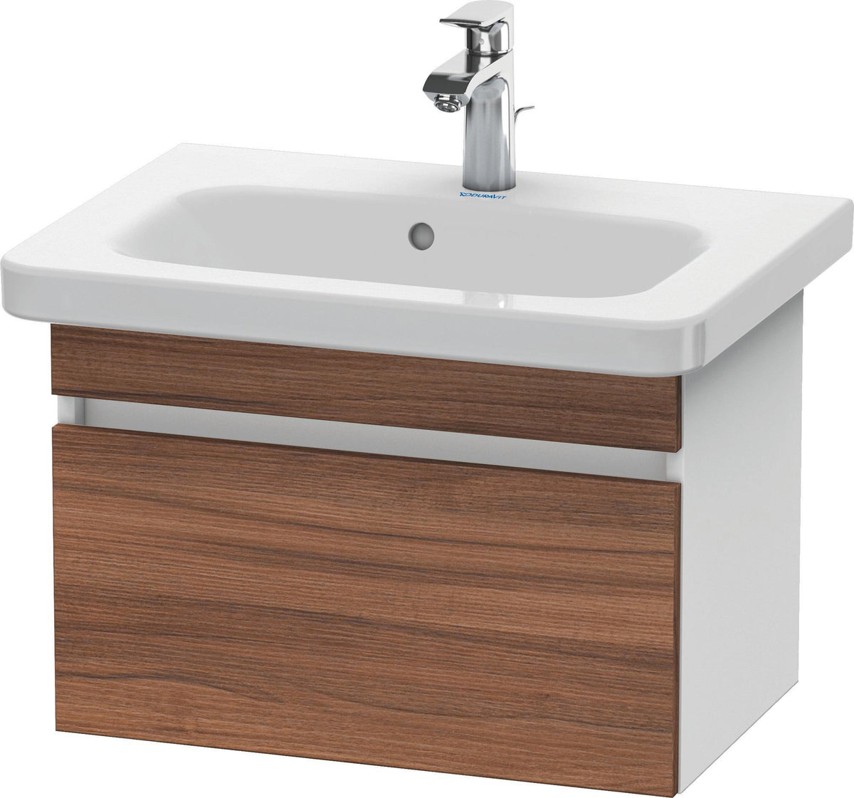 DURAVIT DuraStyle Waschtischunterbau wandhängend 580 mm betongrau matt mit Soft-Close-Auszug