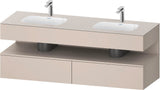 DURAVIT Qatego Studio F. A. Porsche Waschtischset 1600 mm mit Konsolenwaschtischunterbau, 2 Auszüge