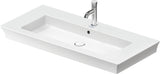 DURAVIT White Tulip Möbelwaschtisch 1050 mm Weiß mit Überlauf und WonderGliss