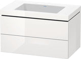 Duravit Waschtischset L-Cube 800 mm mit Vero Air Möbelwaschtisch – wandhängend, 2 Schubkästen