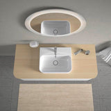 DURAVIT Aufsatzbecken Happy D.2 Plus 500 mm Weiß mit Überlauf und Hahnlochbank