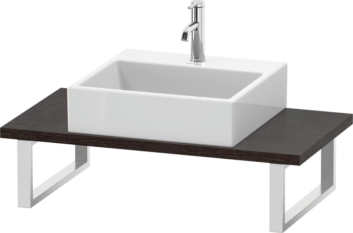 Duravit L-Cube Konsole variabel 800-2000 mm Weiß Matt mit Waschschüssel-Aussparung