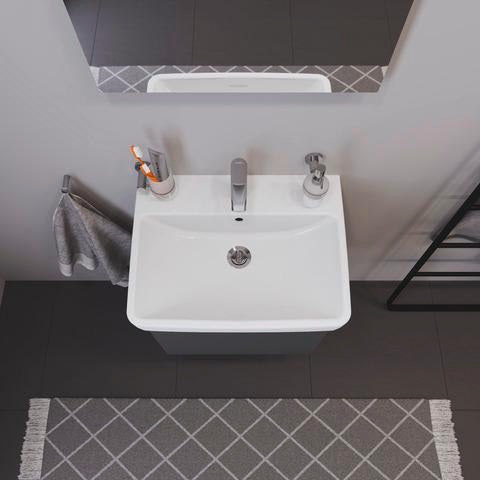 Duravit No.1 Waschtischunterbau wandhängend 540 mm mit 1 Auszug, weiß matt
