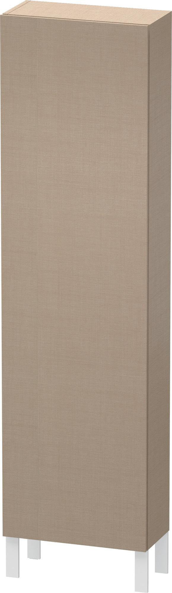 DURAVIT Hochschrank L-Cube 243x500x1760mm 1 Tür links, Leinen – Wandhängend, Soft-Close